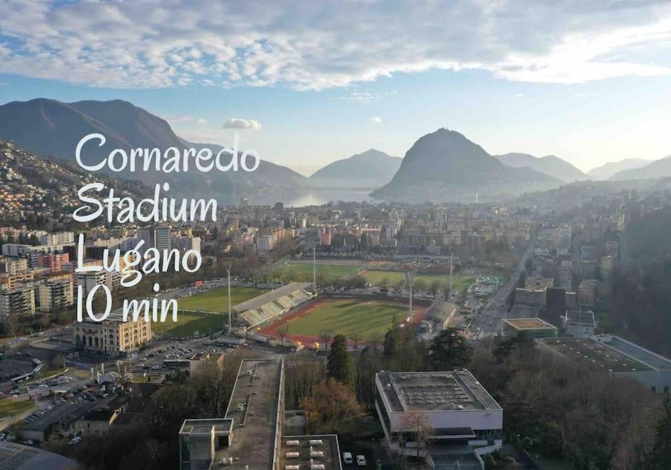 'Cuore Di Rose' Parking - Welcome Set, Netflix, For 4 Persons -By Easylife Swiss Lugano Extérieur photo