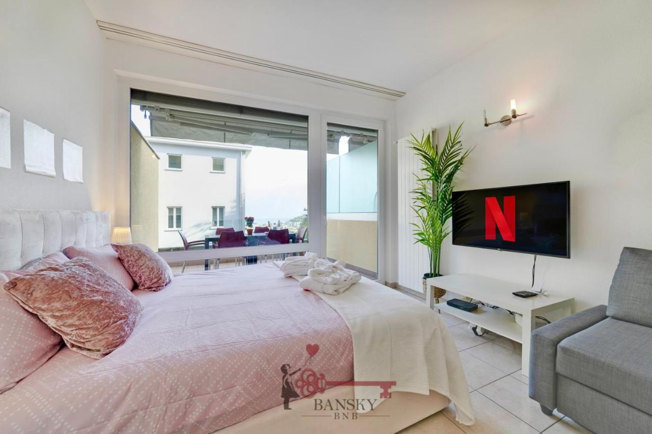 'Cuore Di Rose' Parking - Welcome Set, Netflix, For 4 Persons -By Easylife Swiss Lugano Extérieur photo